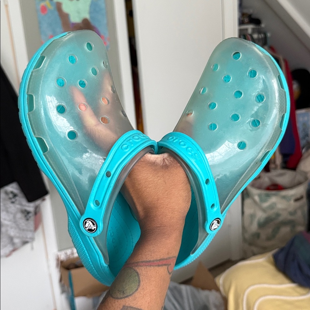 CROCS Translucent Clogs - Picture 2 of 4